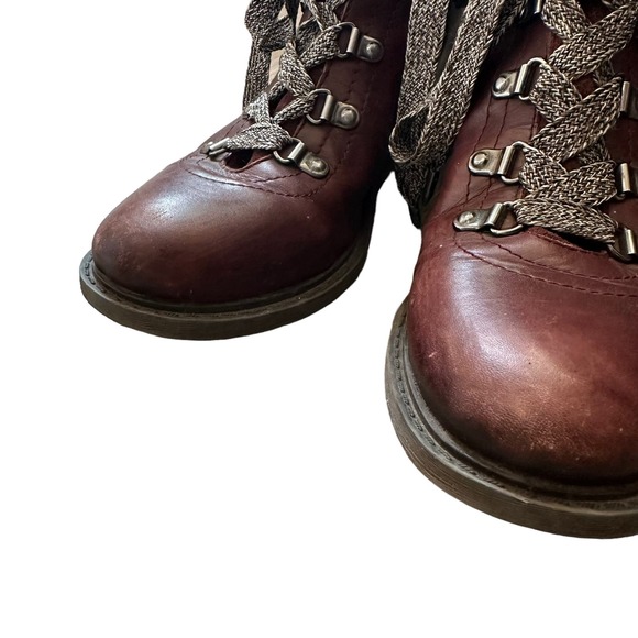 Sam Edelman | Size 7.5 Darrah Hiking Bootie Lace Up Block Heel Round Toe - Picture 4 of 13